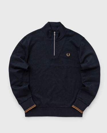 Sweatshirt Fred Perry HALF ZIP SWEATSHIRT Mørkeblå | M3574-R63, 0