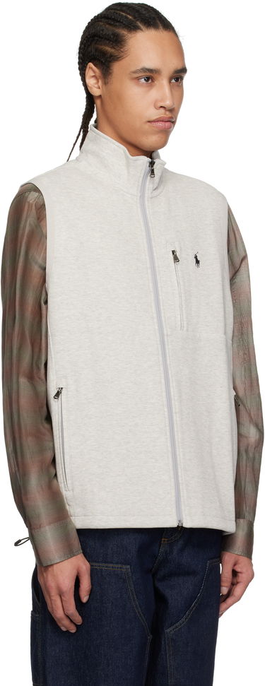 Vest Polo by Ralph Lauren Polo Ralph Lauren Double-Knit Mock Neck Vest Grå | 710934621005, 1