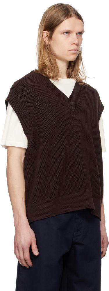 Sweater Studio Nicholson Studio Nicholson 5GG Knit Vest Brun | CULKIN SNM - 1305, 1