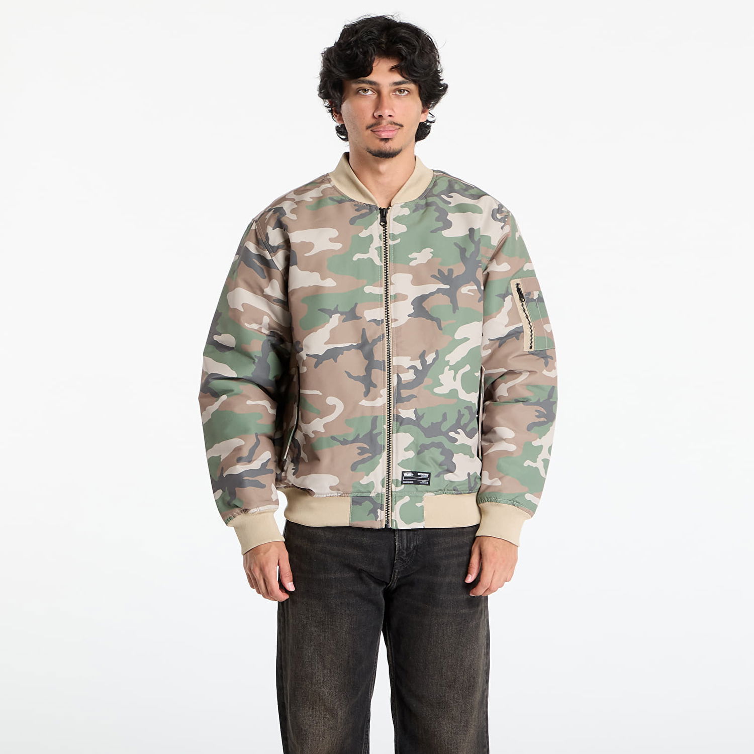 Bomberjakke Vans Vans Copley Bomber Jacket Flerfarvet | VN000HMQLVB1, 0