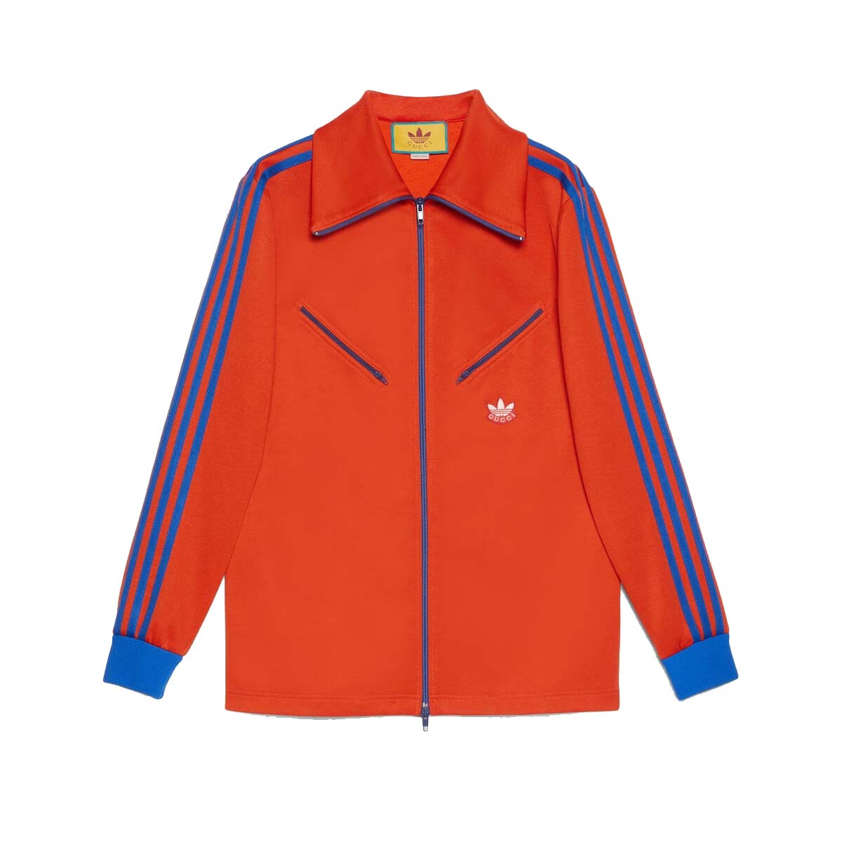 Sweatshirt Gucci adidas x Zip Sweatshirt Orange/Blue Rød | 724623 XJEGU 7476, 0