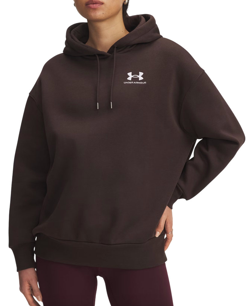 Sweatshirt Under Armour Icon Fleece Oversized Hoodie Brun | 1379495-246