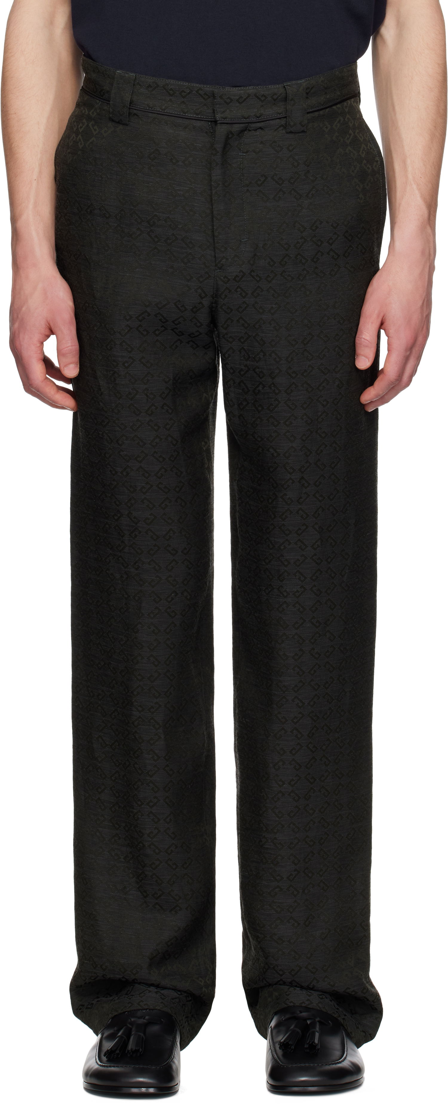 Bukser Givenchy Givenchy Monogram Chino Trousers Sort | BM51JY15WV021, 0