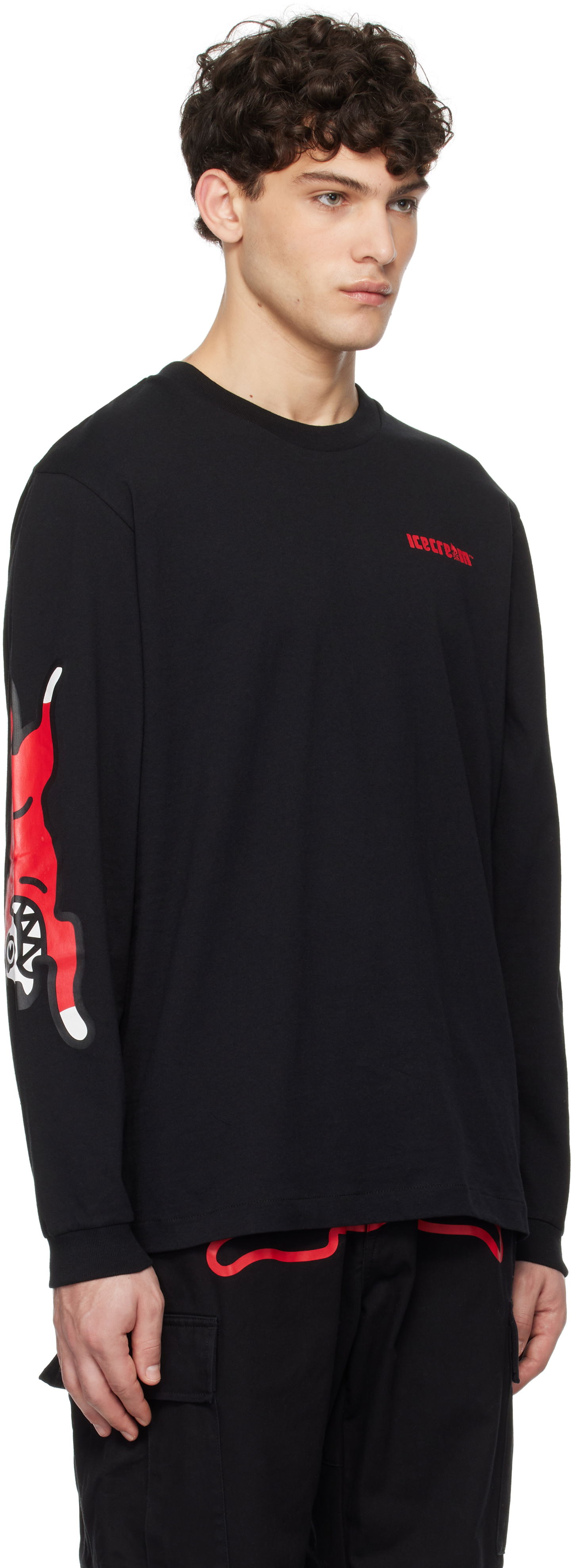 T-shirt BBC IceCream ICECREAM Running Dog Long-Sleeve T-Shirt Sort | IC24486, 1