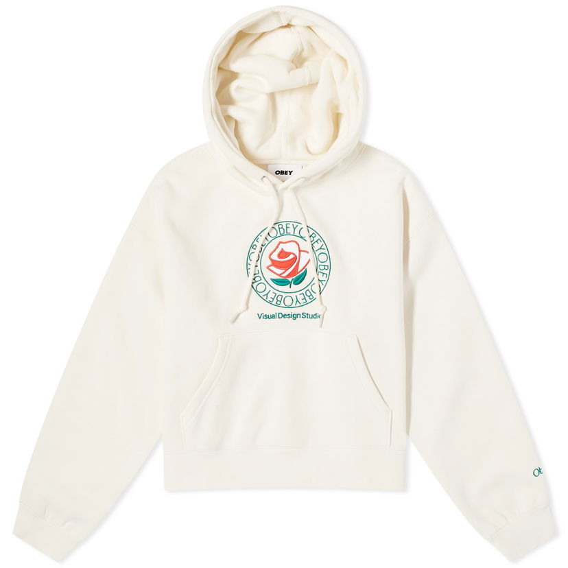 Sweatshirt OBEY Rose Hoodie Beige | 211610138-UBL