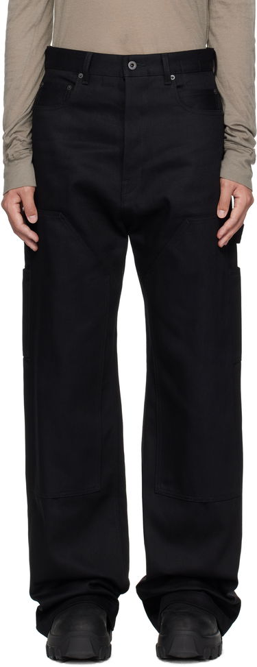 Jeans Rick Owens Rick Owens DRKSHDW Hollywood Double Knee Geth Cut Jeans Sort | DL01E6387 BLKJP, 0