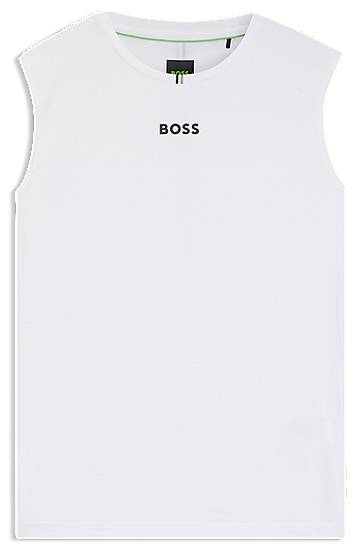 Tanktop BOSS BOSS Active Stretch Tank Top Hvid | 50543351