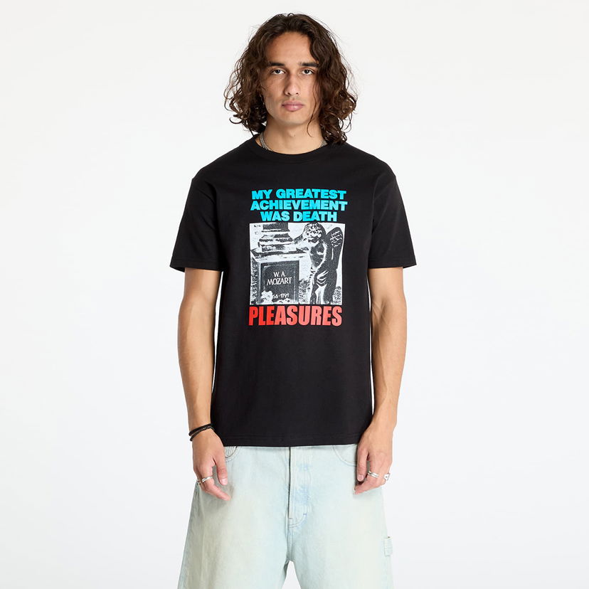 T-shirt Pleasures Wolfie T-Shirt Black Sort | P24F066 BLACK
