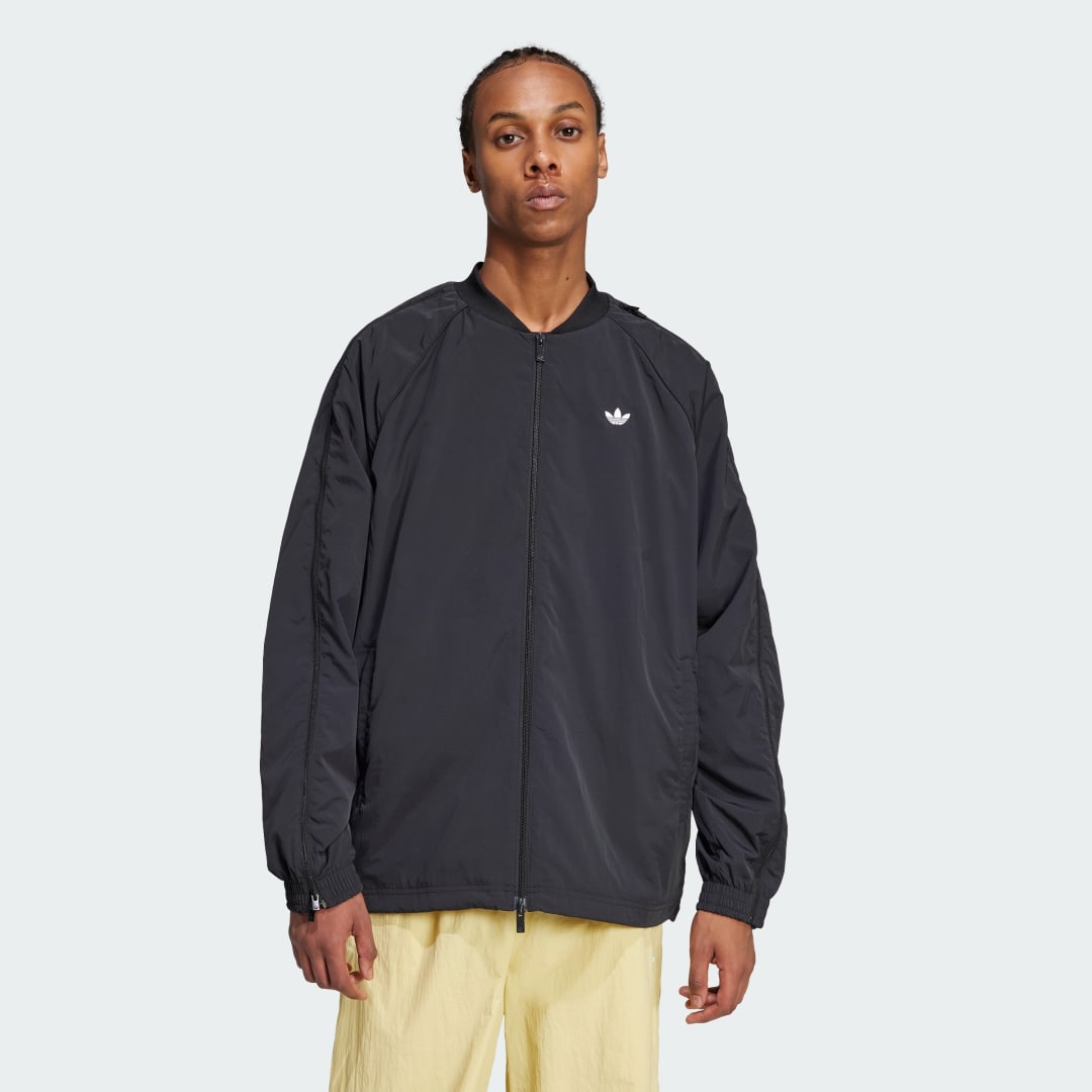 Bomberjakke adidas Performance Adilenium Season 3 Oversized SST Track Jacket Sort | JX1618, 0