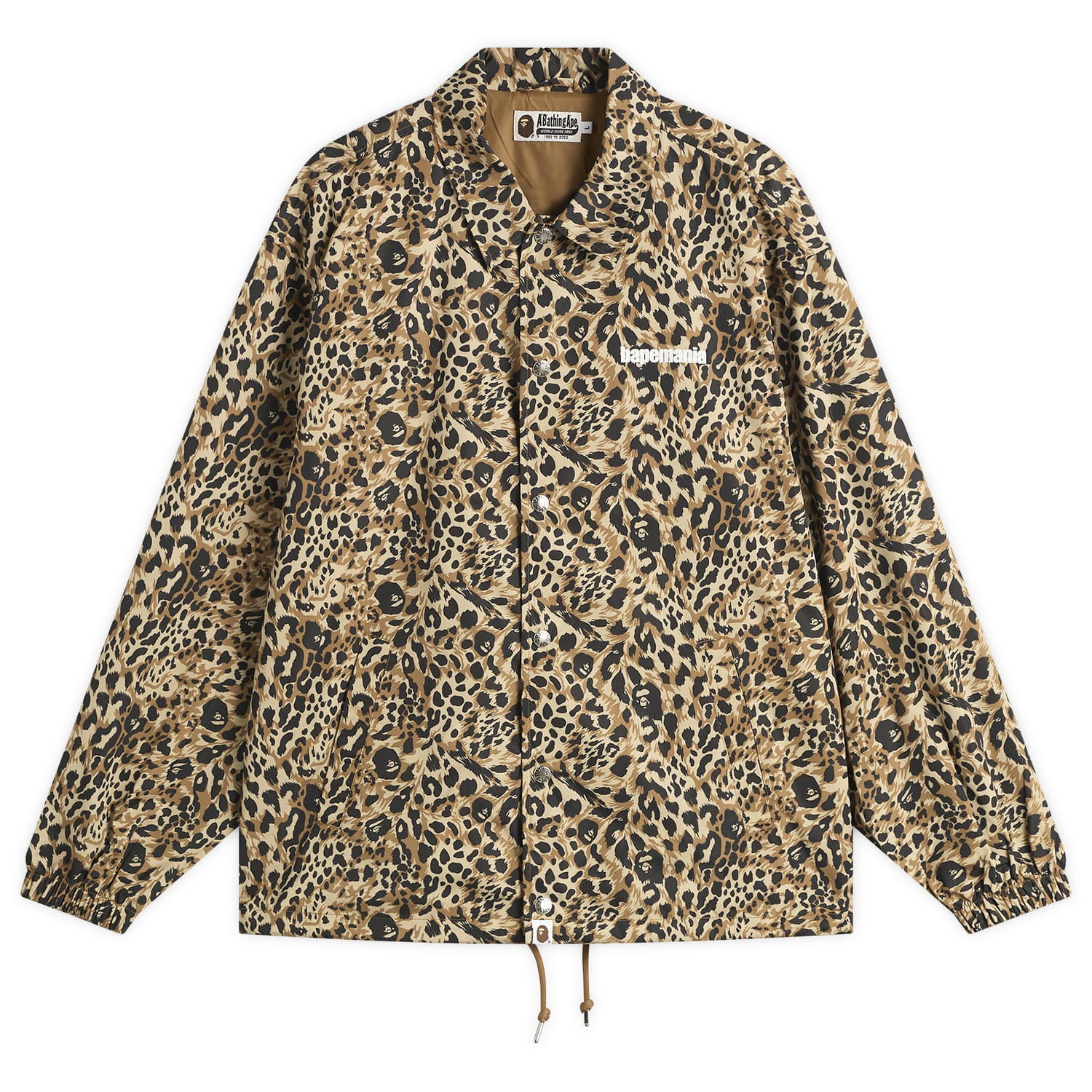 Jakke BAPE A Bathing Ape Wild Leopard Coach Jacket Beige | 001LJL801306M-BEI, 0