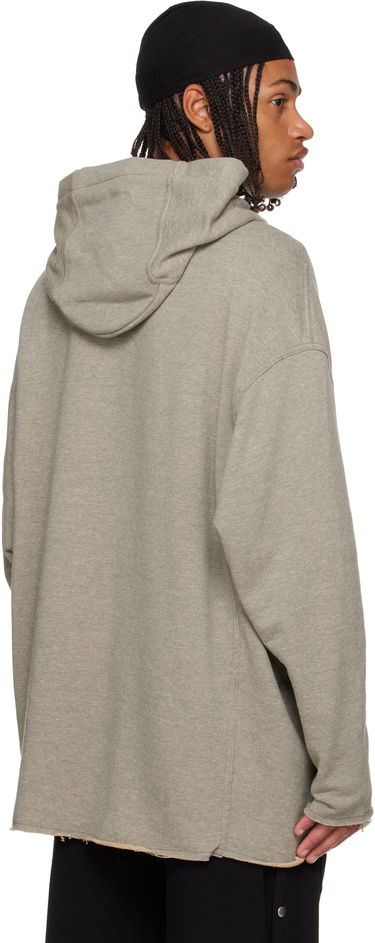 Sweatshirt Rick Owens Rick Owens DRKSHDW Concordians Peter Oversized Raw-Edge Pullover Hoodie Grå | DU02E7280 FGM, 2