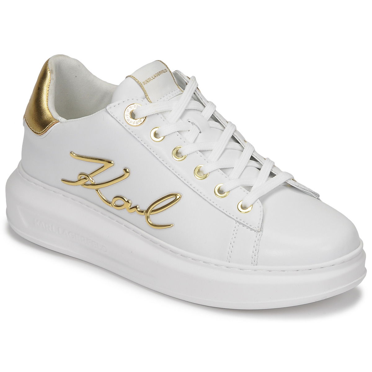 Sneakers og sko KARL LAGERFELD KAPRI Signia Lace Lthr Hvid | KL62510A-01G, 1