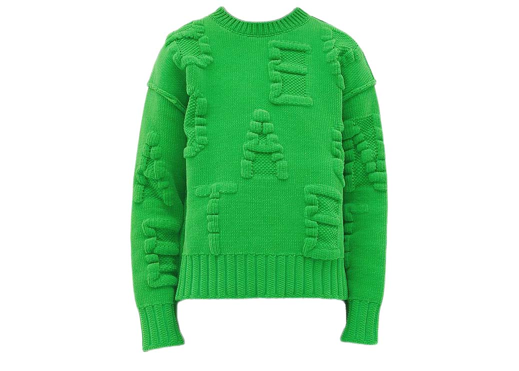Sweater Bottega Veneta Embossing Sweater Parakeet Grøn | 687975V1OX04809, 0