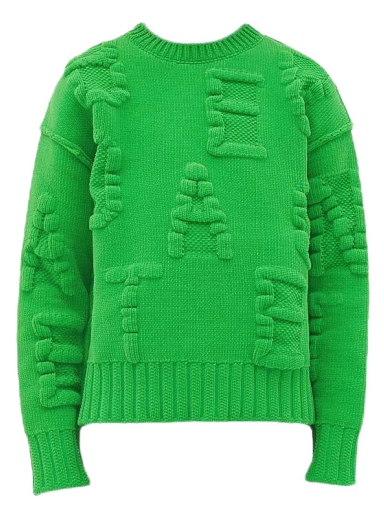 Sweater Bottega Veneta Embossing Sweater Parakeet Grøn | 687975V1OX04809