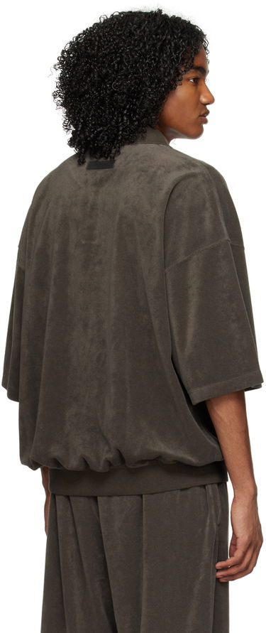 Polo skjorte Fear of God Essentials Terry Polo Sort | 125BT224050F, 2