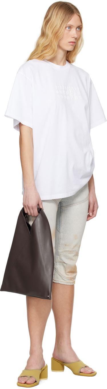 T-shirt Maison Margiela MM6 Maison Margiela Basic Jersey T-Shirt Hvid | S62GD0202 M20115, 3