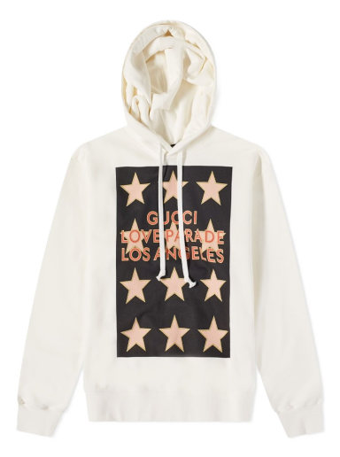 Sweatshirt Gucci Love Parade LA Popover Hoody Beige | 646953-XJEQH-9275