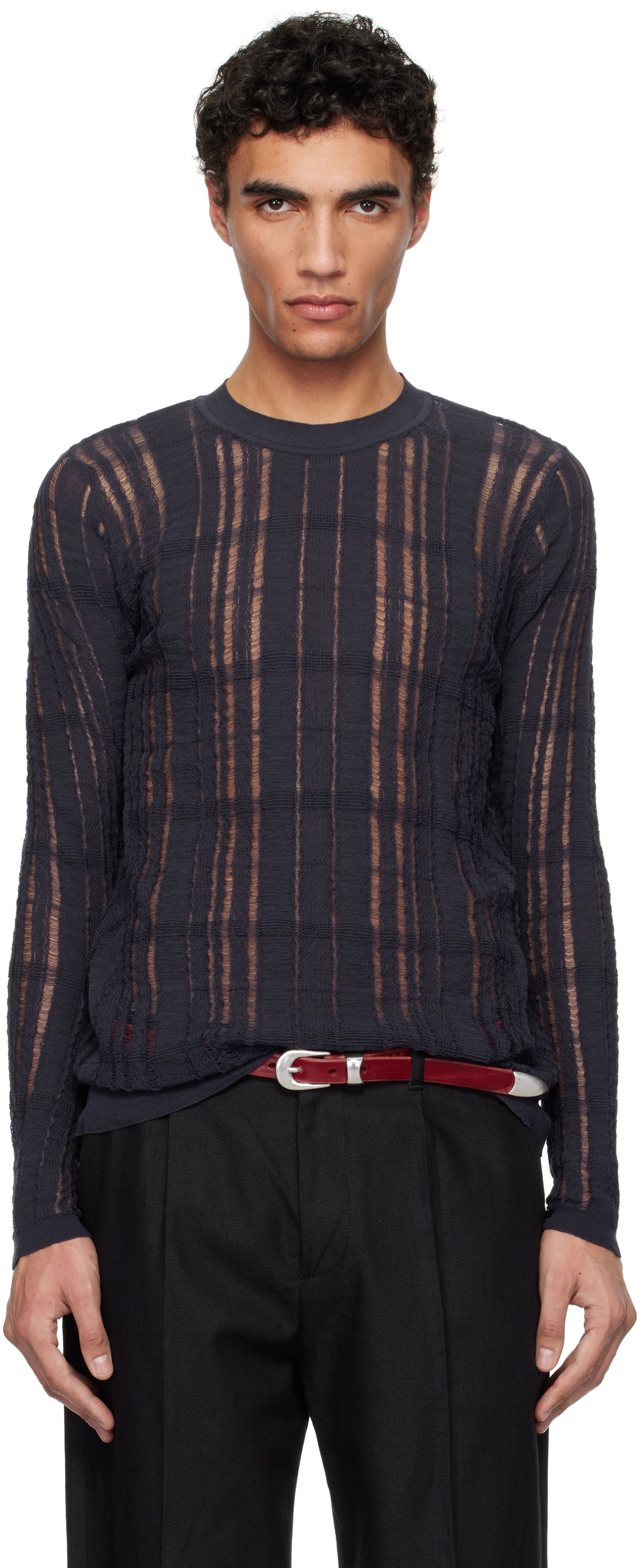 Sweater OUR LEGACY Our Legacy Formal Roundneck Sweater Mørkeblå | M2253FW, 0