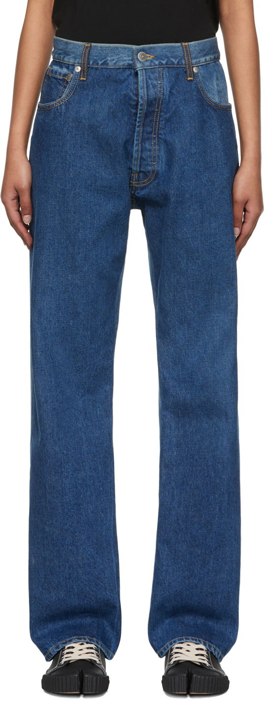 Jeans Maison Margiela Maison Margiela Oversized Jeans Blå | S51LA0155 S30561