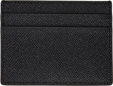 Tegnebog Dolce & Gabbana Black Logo Plaque Card Holder Sort | BP0330AG219, 2