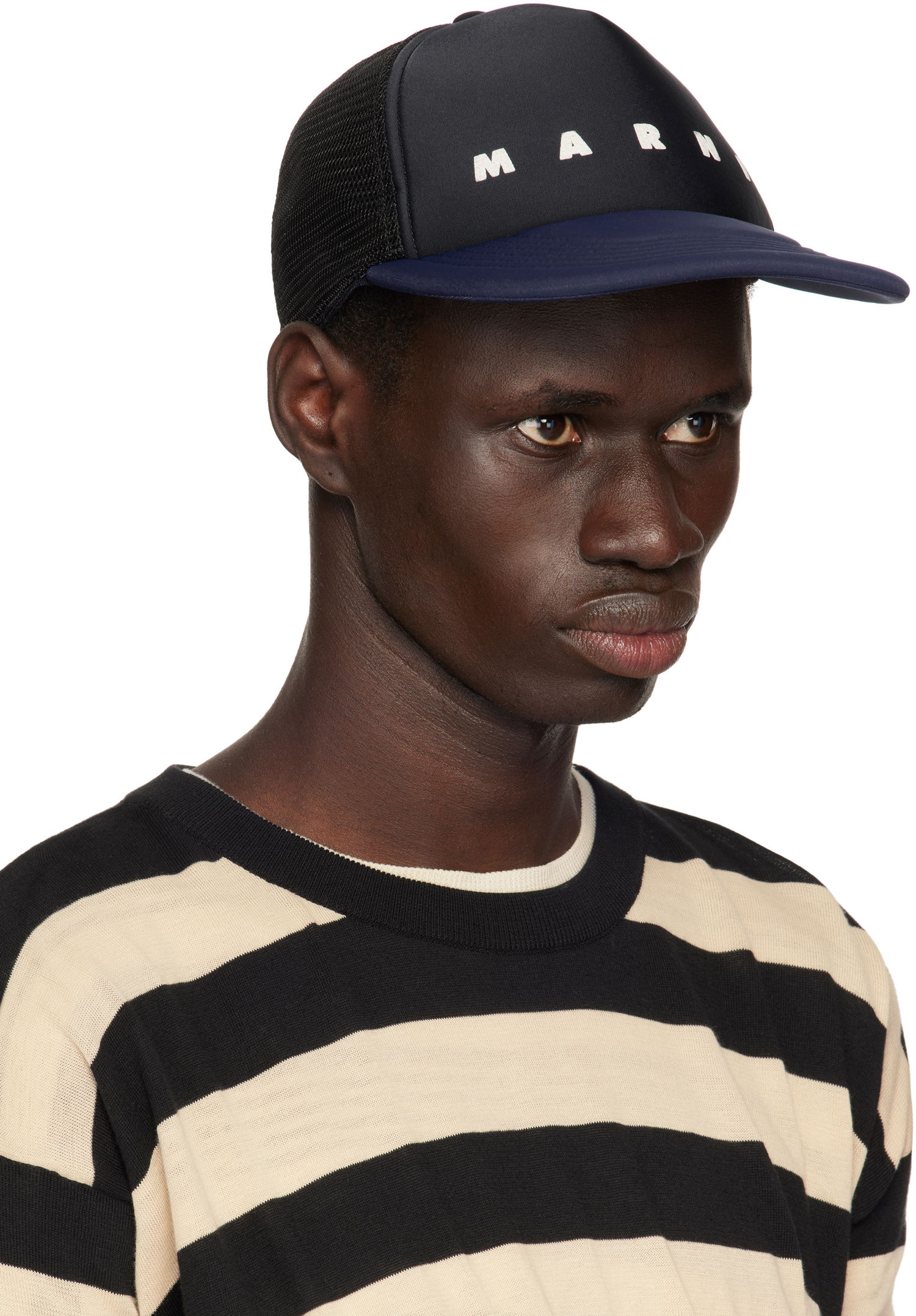 Kasket Marni Marni Logo Trucker Hat Sort | CLZC0141P1 UAN100, 1
