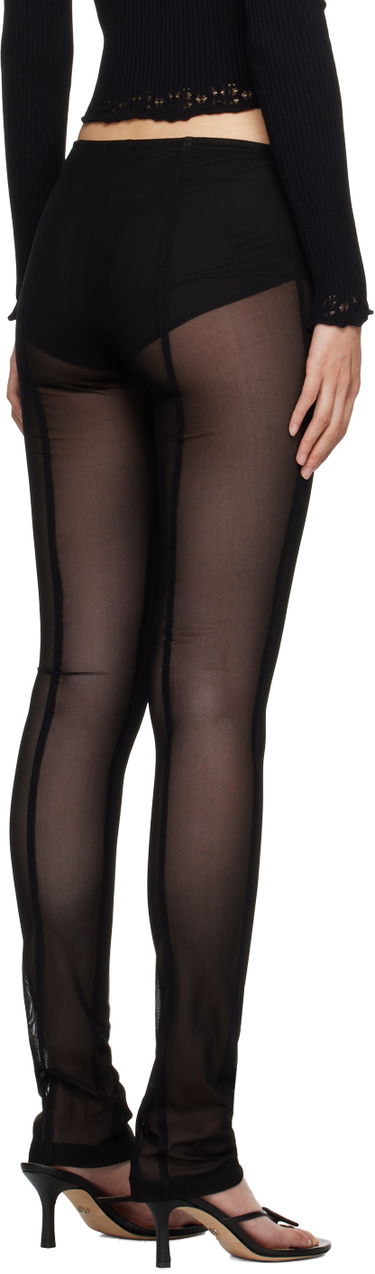 Leggings Blumarine Blumarine Sheer Panel Leggings Sort | A344P013A, 2