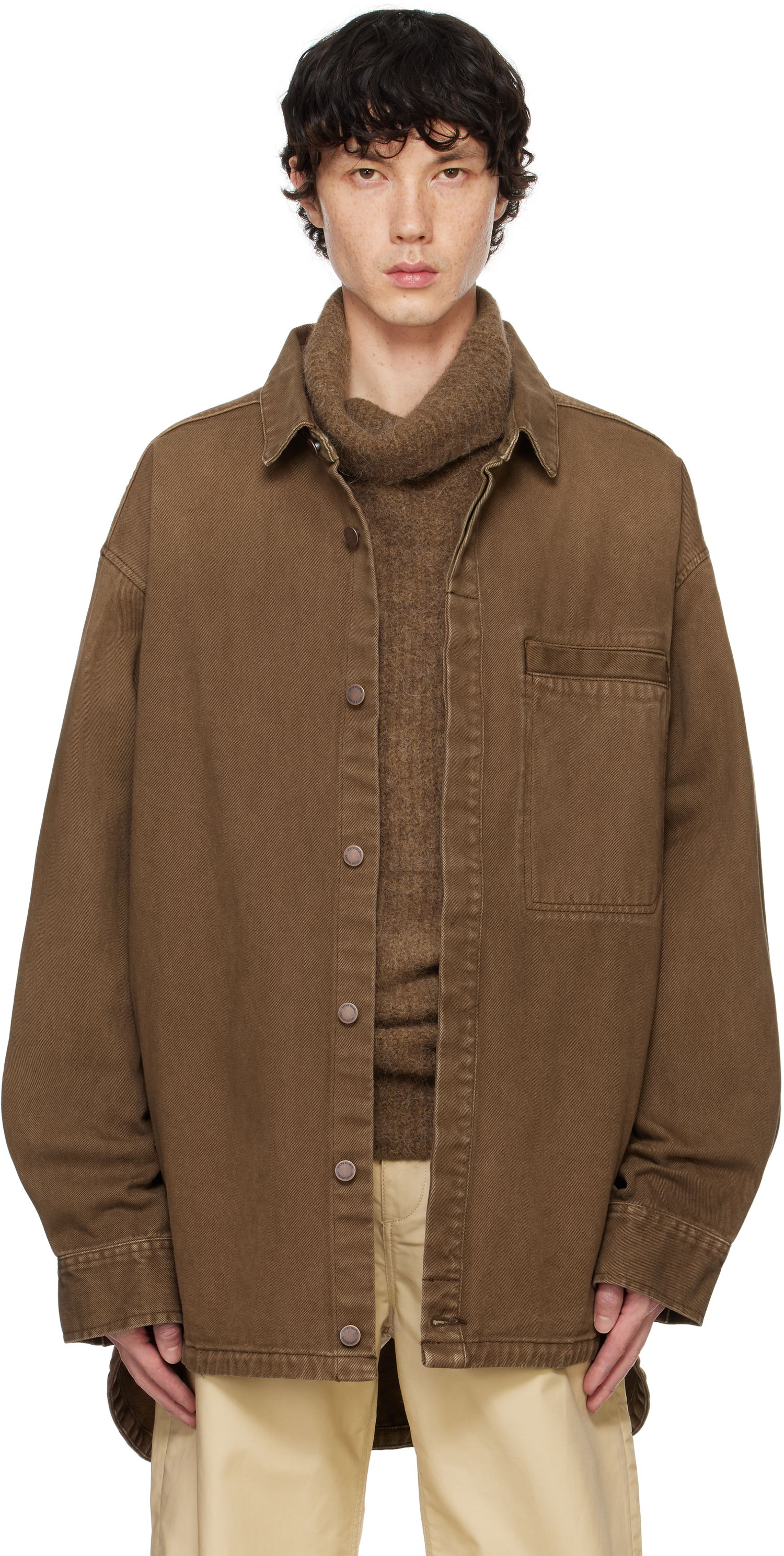 Skjorte Entire Studios Herculean Shirt Brun | ES2564MS, 0