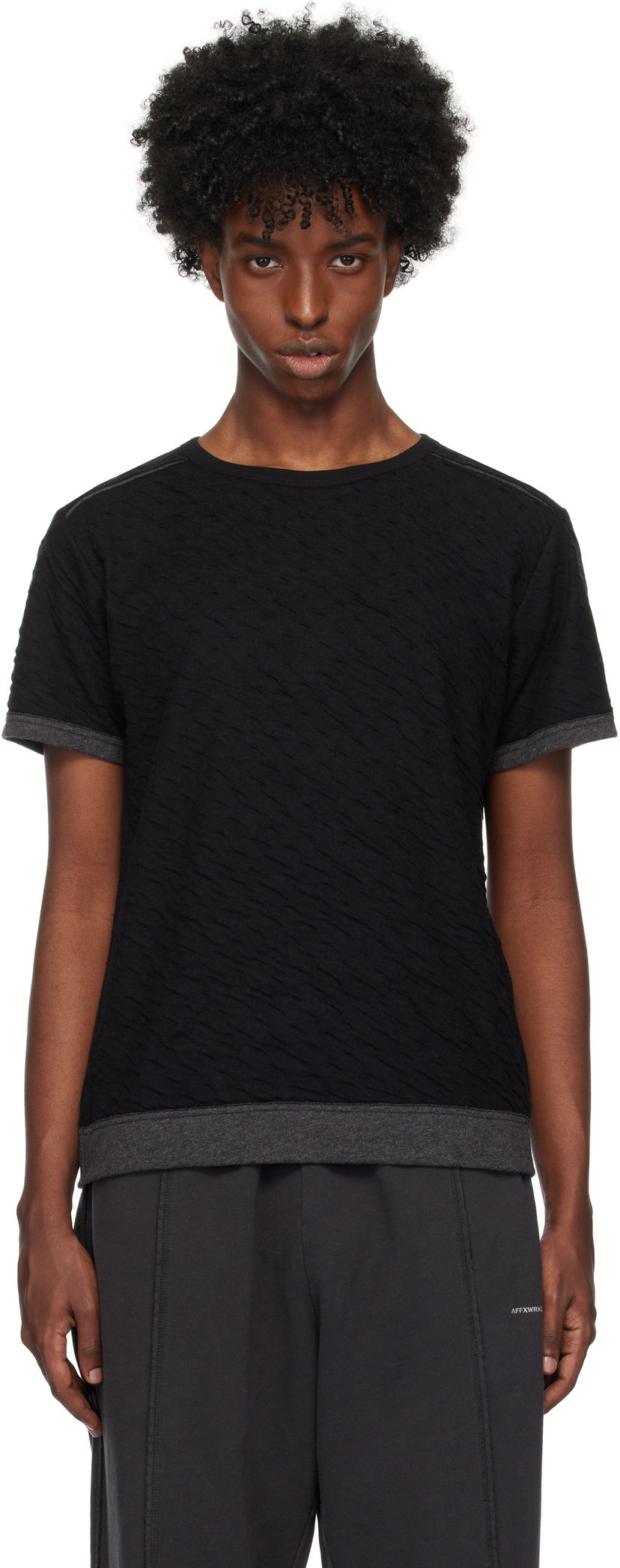 T-shirt AFFXWRKS Reversible T-shirt Sort | FW24T08