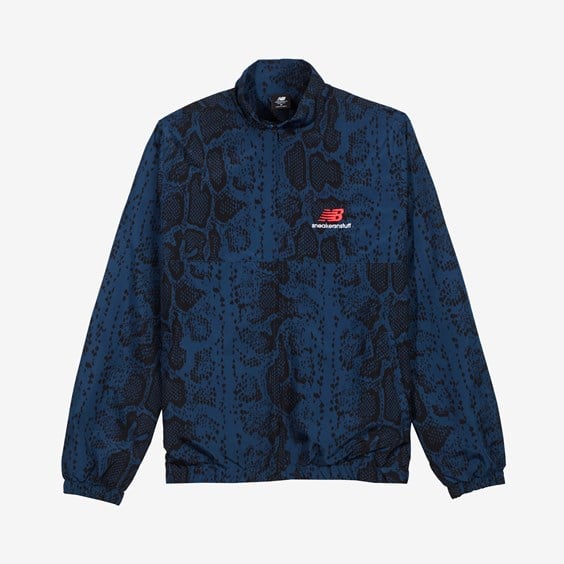 Vindjakke New Balance SNS x Snake Print Track Jacket Mørkeblå | MJ11600, 0
