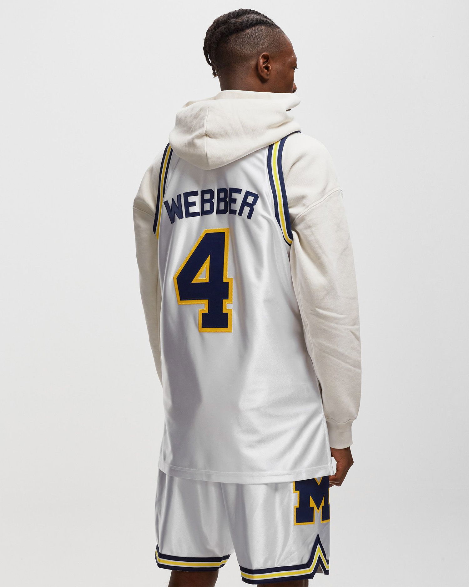 Jersey Mitchell & Ness NCAA AUTHENTIC JERSEY MICHIGAN 1991-92 CHRIS WEBBER #4 Hvid | AJY55329-UMI91CWEWHIT, 1
