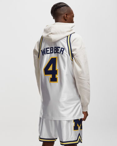 Jersey Mitchell & Ness NCAA AUTHENTIC JERSEY MICHIGAN 1991-92 CHRIS WEBBER #4 Hvid | AJY55329-UMI91CWEWHIT, 1