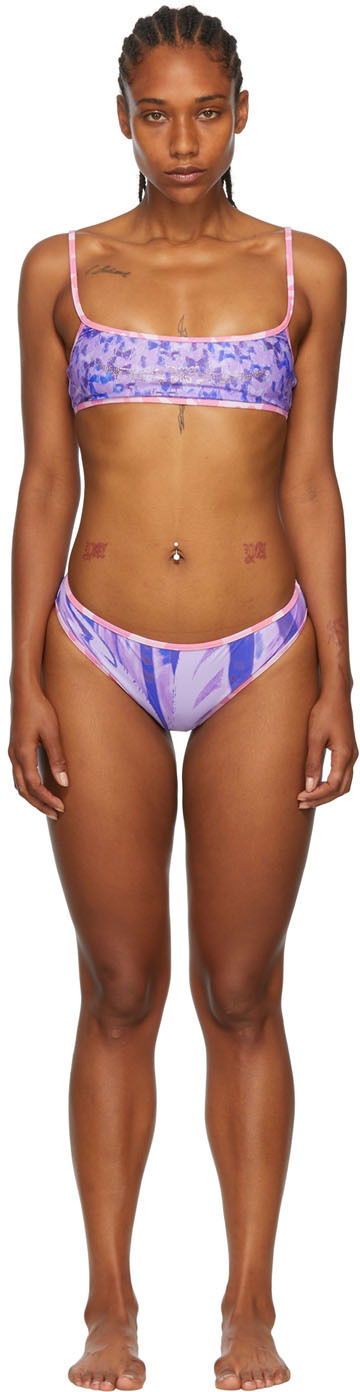 Badetøj Collina Strada Collina Strada Exclusive Recycled Nylon Bikini Lilla | XX2120, 0