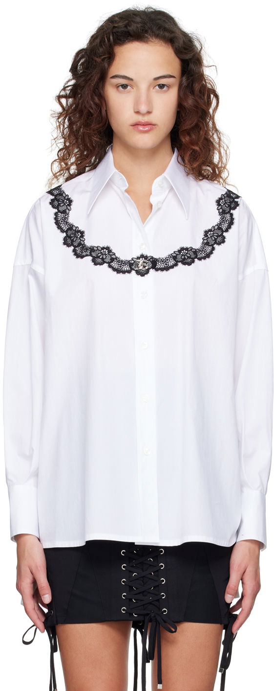 Skjorte Dolce & Gabbana White Oversized Shirt Hvid | F5Q62T FU5T9