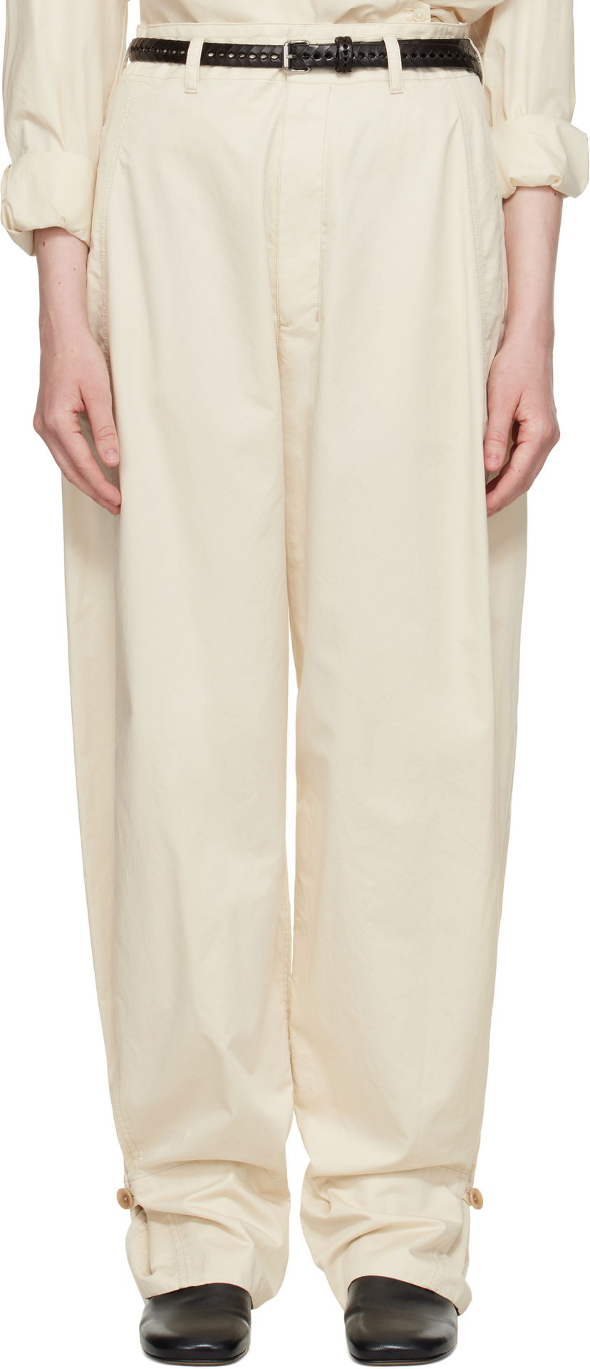 Bukser LEMAIRE Lemaire Soft Volume Trousers Beige | PA1182 LF1207
