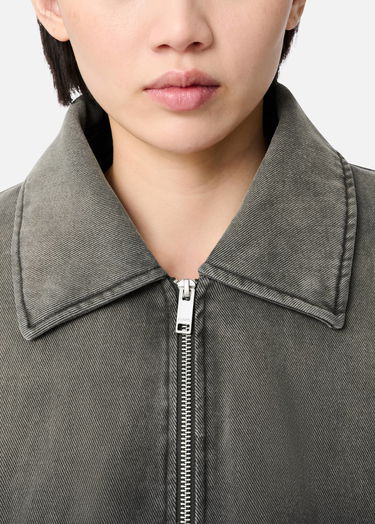 Jakke AXEL ARIGATO Denim Jacket with Faux Fur Collar Grå | A3157003, 7