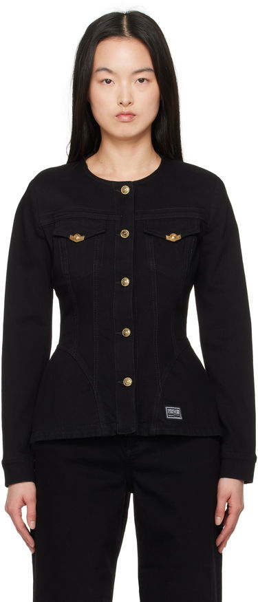 Jakke Versace Versace Jeans Couture Fitted Denim Jacket Sort | E78HAS457_EDW040L54, 0