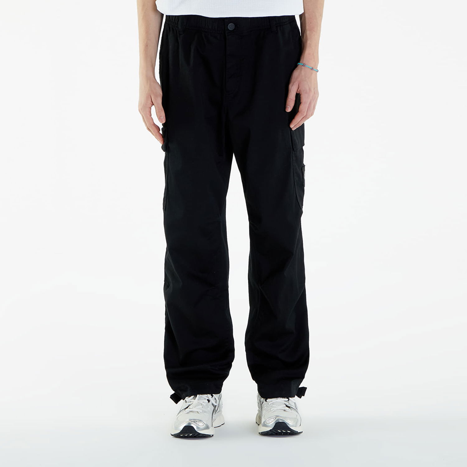 Bukser og jeans CALVIN KLEIN cargo pants Jeans Straight Cargo Pant Sort | J30J325116 BEH, 0