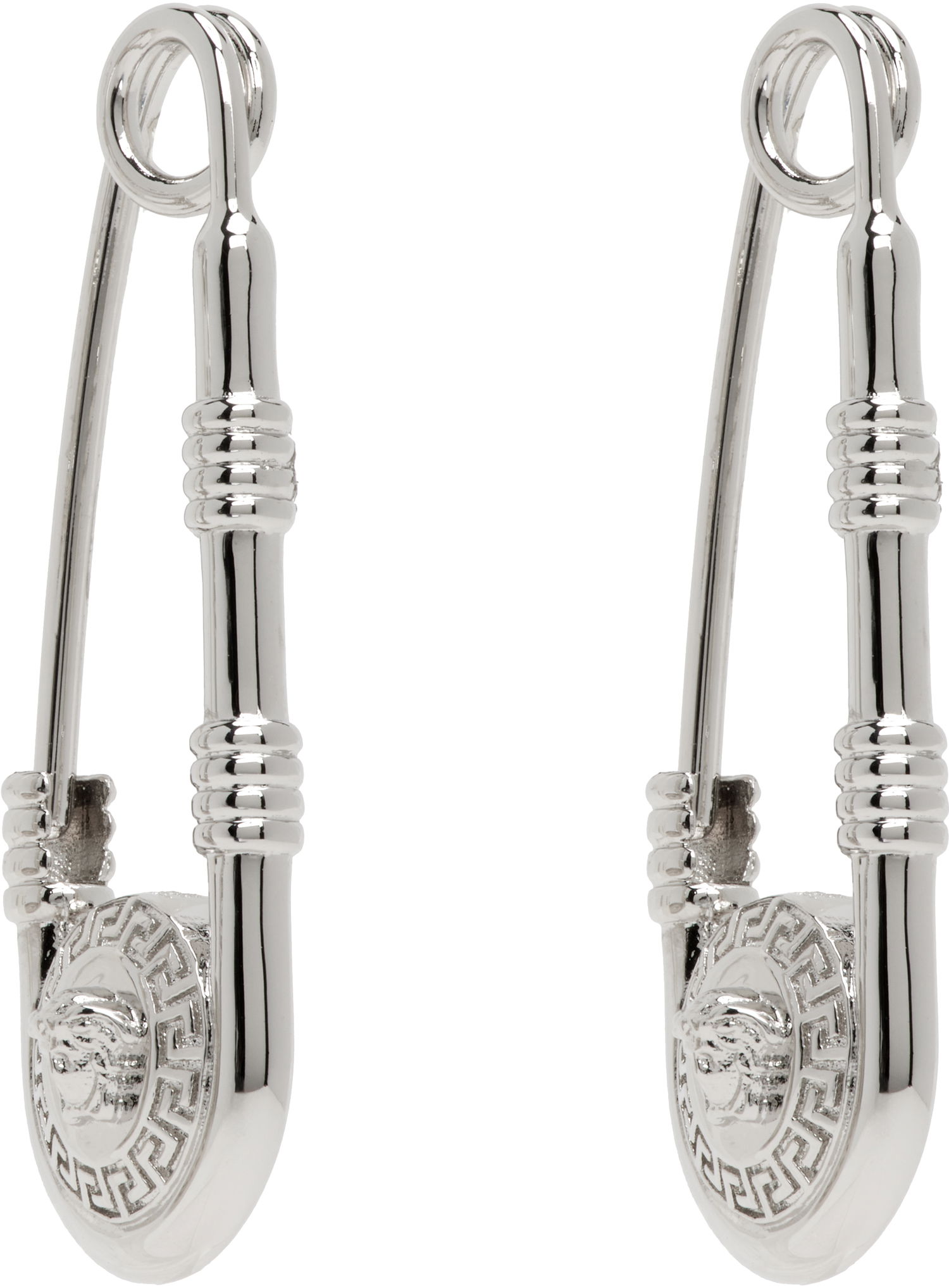 Øreringe Versace Safety Pin Earrings Beige | 1004827_1A00620, 1