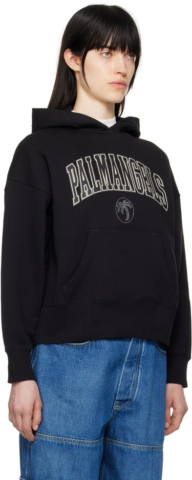 Sweatshirt Palm Angels Palm Angels College Hoodie Sort | PWBB023S25FLE001100B, 1