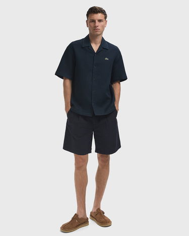 Skjorte Lacoste Casual Short Sleeve Shirt Mørkeblå | CH9924-C7Z, 2