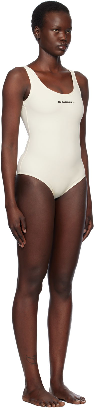 Badetøj Jil Sander Scoop Neck Swimsuit Hvid | J40SD0104_J20011, 1
