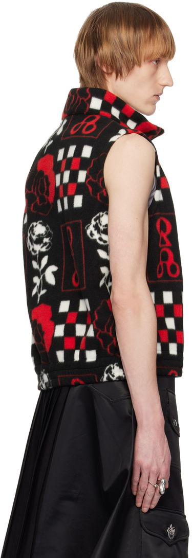 Vest Chopova Lowena Print Fleece Vest Sort | 4042M, 2