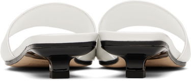 Skopleje BY FAR BY FAR Ceni Kitten Heel Mules Hvid | MWFHO014CL034WH025PL, 1