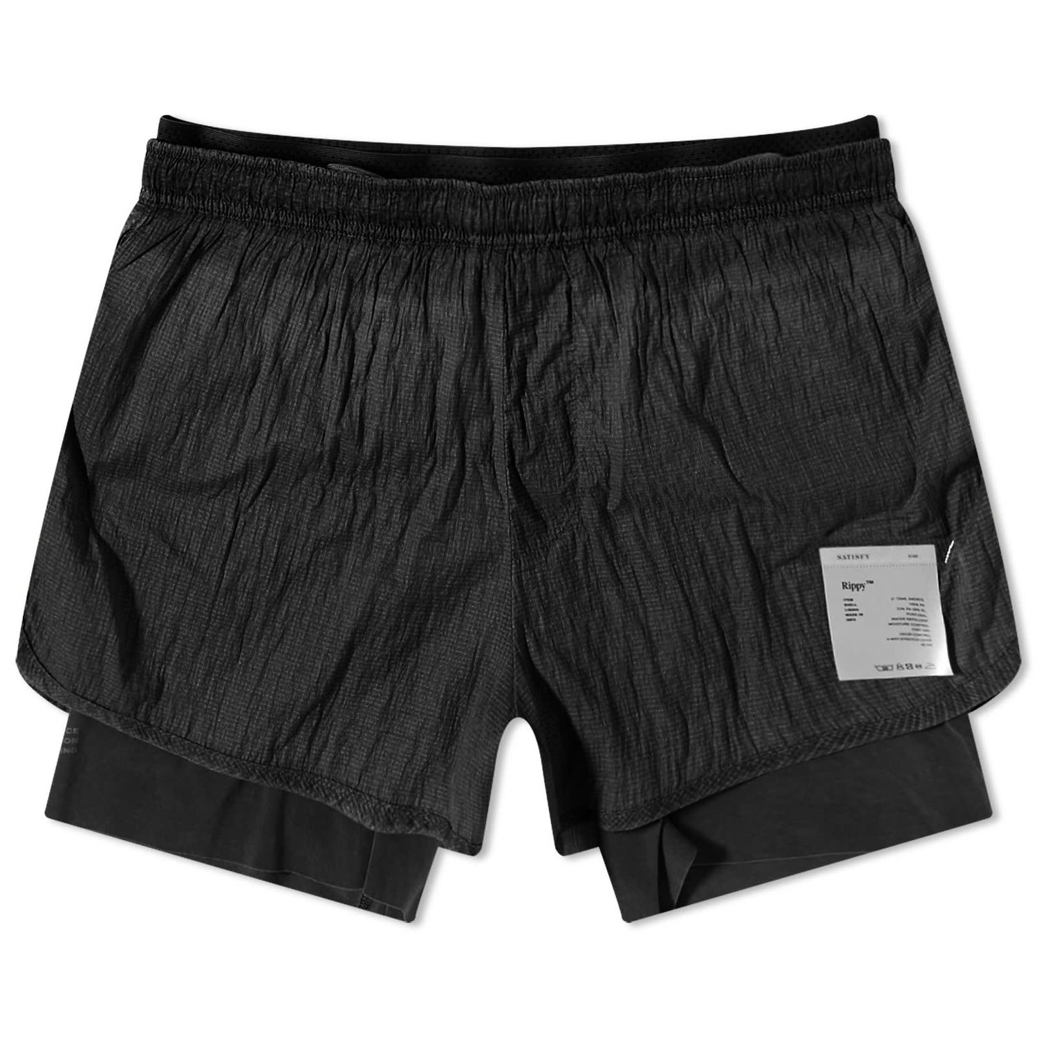 Shorts Satisfy Rippy 3" Trail Shorts Sort | 5100-BK, 0