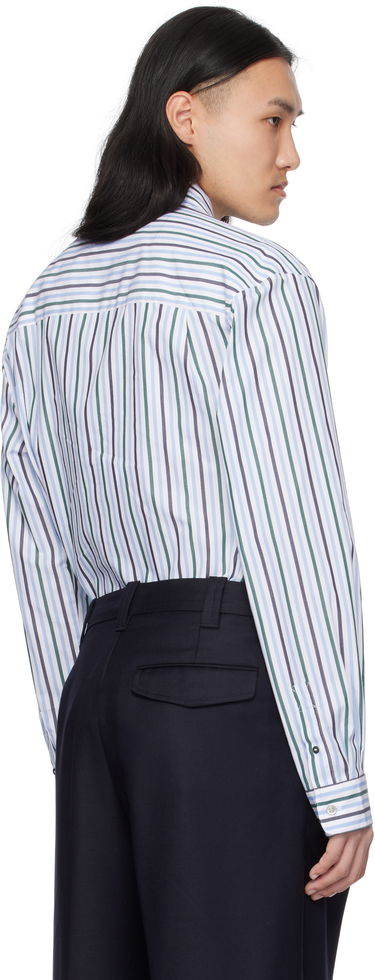 Skjorte A.P.C. Striped Logo Shirt Hvid | COHEI-H12599, 2