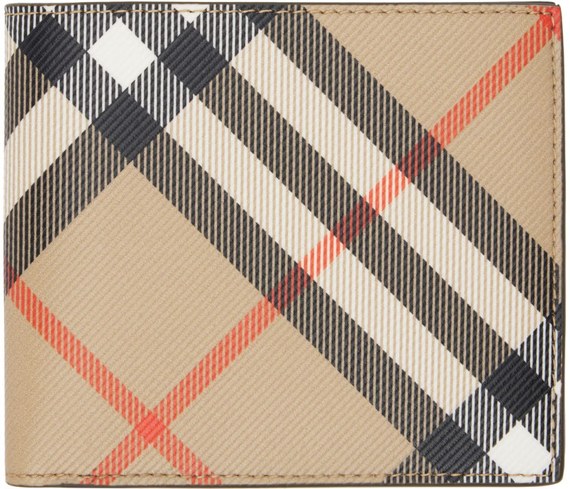 Tegnebog Burberry Tan Check Bifold Wallet Beige | 8091926