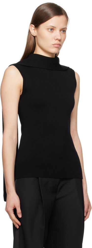 Sweater TOTEME TOTEME Sleeveless Turtleneck Knit Tank Top Grå | 251-WRT4388-YA0133, 4