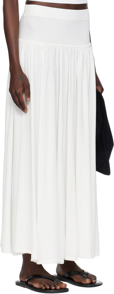 Nederdel Loulou de Saison Loulou de Saison Romy Maxi Skirt Hvid | ROMY, 1