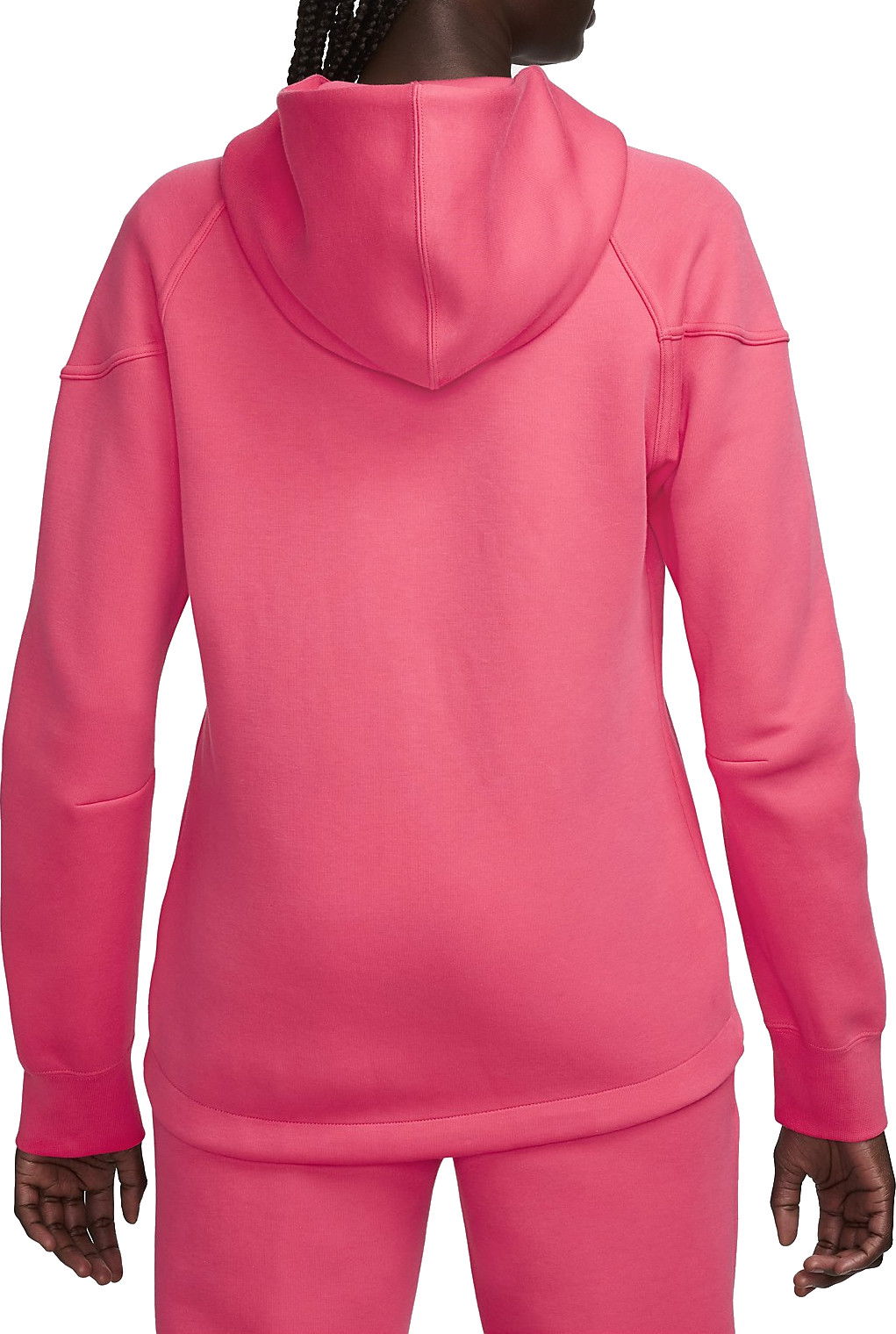 Sweatshirt Nike NSW TCH FLC WR FZ HDY W Lyserød | fb8338-629, 1