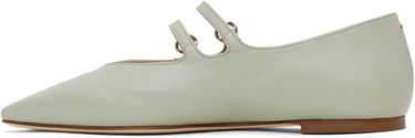 Skopleje Aeyde Aeyde Franny Double Buckle Ballerina Flats Grøn | A11-FL-VALS08FL148-SS25-1017-007, 2
